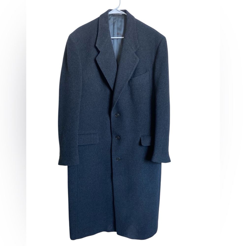 MANI By Giorgio Armani Long Gray Wool Coat Size 42 L